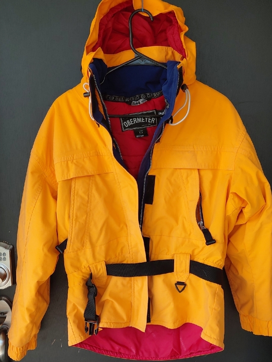 Obermeyer Jackets & Blazers - Vintage Obermeyer Bright Orange Ski Jacket | 80s 90s Colorblock Retro Snow Coat